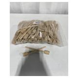 6 IN WOODEN JAM/HONEY DIPPER STICKS 100PCS 6 IN WOODEN JAM/HONEY DIPPER STICKS 100PCS