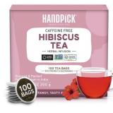 HANDPICK CAFFEINE FREE HIBISCUS TEA 100 TEA BAGS HANDPICK CAFFEINE FREE HIBISCUS TEA 100 TEA BAGS