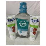 TOMS CHILDREN TOOTHPASTE AND SEASALT MOUTHWASH