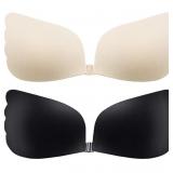 UPOMOK STICKY STRAPLESS BRA CUP SIZE B 2 PAIRS