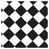 SHOWER CURTAIN DIAMOND72'X72' BLACK & WHITE