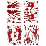 HALLOWEEN WINDOW DECALS BATHROOM FLOOR DECORATIONS