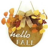 WELCOME SIGN FOR FRONT DOOR ' HELLO FALL'