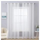 MIULEE 2 PANELS SHEER CURTAINS 54X84 IN