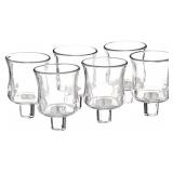 BIEDERMANN & SONS GLASS VOTIVE HOLDER CUPS WITH