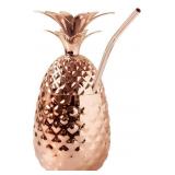 PINEAPPLE METAL DRINKING GLASS
