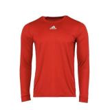 ADIDAS LONG SLEEVE UNISEX SHIRT SIZE M RED