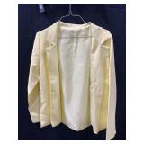 YELLOW WOMENS SUIT JACKET SIZE SMALL