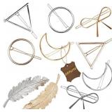 Gold Minimalism Hair Clips