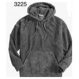 Sz 2XL RIBBED HOODY WITH ZIPPER SNOW FALL