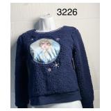 Sz L ELSA FLEECE PULL OVER SWEATER DISNEY FROZEN 2
