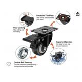 2 IN HEAVY DUTY PLATE CASTER WHEELS FIXED SWIVEL