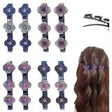 8PCS SATIN FABRIC HAIR CLIPS FOR WOMAN