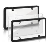 LICENSE PLATE FRAME WITH COVER 13 x7IN