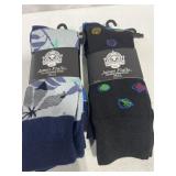 JAMES FIALLO DRESS SOCKS 2 PACKS OF 3