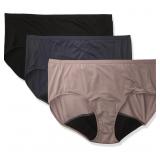 JUST MY SIZE WOMENS FRESH & DRY BRIEFS 3-PACK