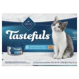 BLUE TASTEFULS NATURAL WET KITTEN FOOD 2 PACKS BB