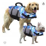 HURET REFLECTIVE DOG LIFE JACKET RIPSTOP PET SIZE