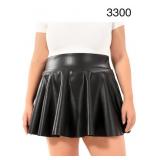 SZ XL MINI SKIRT WOMEN's LEATHER HIGH  WAIST