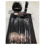 MAKEUP 3PC & BRUSHES 12&CASE