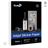 KOALA STICKER PAPER MATTE WHITE 100 COUNT