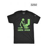 SZ XL MEN'S GAME OVER TSHIRT FUNNY SAINT