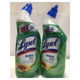 LYSOL ACTION GEL TOILET BOWL CLEANER 2x710ML