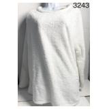 SZ XL PULLOVER SWEATER WHITE