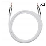 2PC 10 FOOT AUXILIARY USB CORD