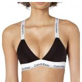 CALVIN KLEIN BLACK COTTON BRA SIZE XS
