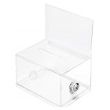 AMAZONBASICS CLEAR BALLOT BOX W/ LOCK