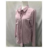 WOMENS BUTTONDOWN SHIRT MEDIUM SMALL STAIN