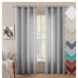 MIULEE SHEET CURTAINS 2 PANELS 52X96 IN