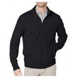AMAZON ESSENTIALS MENS FRENCH TERRY MOCK NECK
