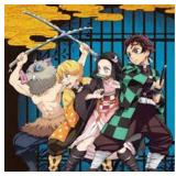 DEMON SLAYER POSTER- ANIME 2X165' WITH FRAME