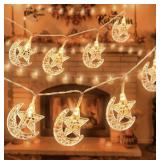 MKUERO 40 LED RAMADAN STRING LIGHTS 20FT