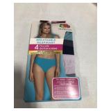 FRUIT OF THE LOOM, WOMENS UNDERWEAR4 PC SIZE: