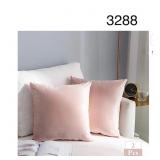 2 PCS SZ18X18 VELVET CUSHION COVER PINK
