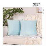 2 PCS SZ18X18 VELVET CUSHION COVER BLUE