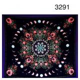 75cm BLACKLIGHT TAPESTRY FOR BEDROOM MOON FLOWER