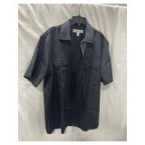 AMAZON ESSENTIALS MENS BLACK DRESS SHIRT SIZE
