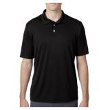 HANES COOL DRI POLO SHIRT BLACK SIZE S
