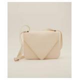 TOTE CLUTCH HANDBAG - CREAM