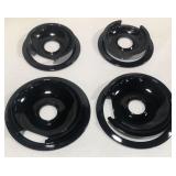 STOVE DRIP BOWLS AND TRIM RING 2-8IN 2-10IN