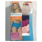 FRUITOFTHELOOM WOMENS LOWRISE BRIEFS 2XLARGE