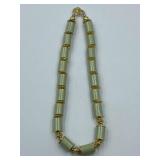 GEORGEOUS HEAVY GREEN BOHO NECKLACE  - LYONS