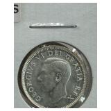 CANADA 1951 + 1952 ***SILVER *** DIMES 2 PCS MINT