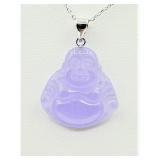 STERLING SILVER 21.26MM X 21.10MM JADEITE