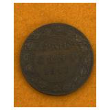 CANADA LARGE CENT   COIN 1910 - ANTIQUE NICE DATE