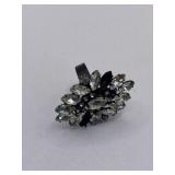 COSTUME COOL RHINESTONE MARDIGRAS RING SZ APPROX